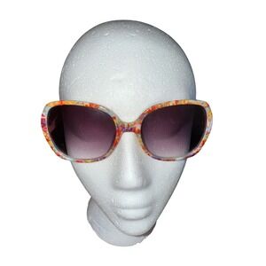 Leoma Lovegrove Floral Print Oversized Sunglasses Funky Summer‎ Fashion Shades